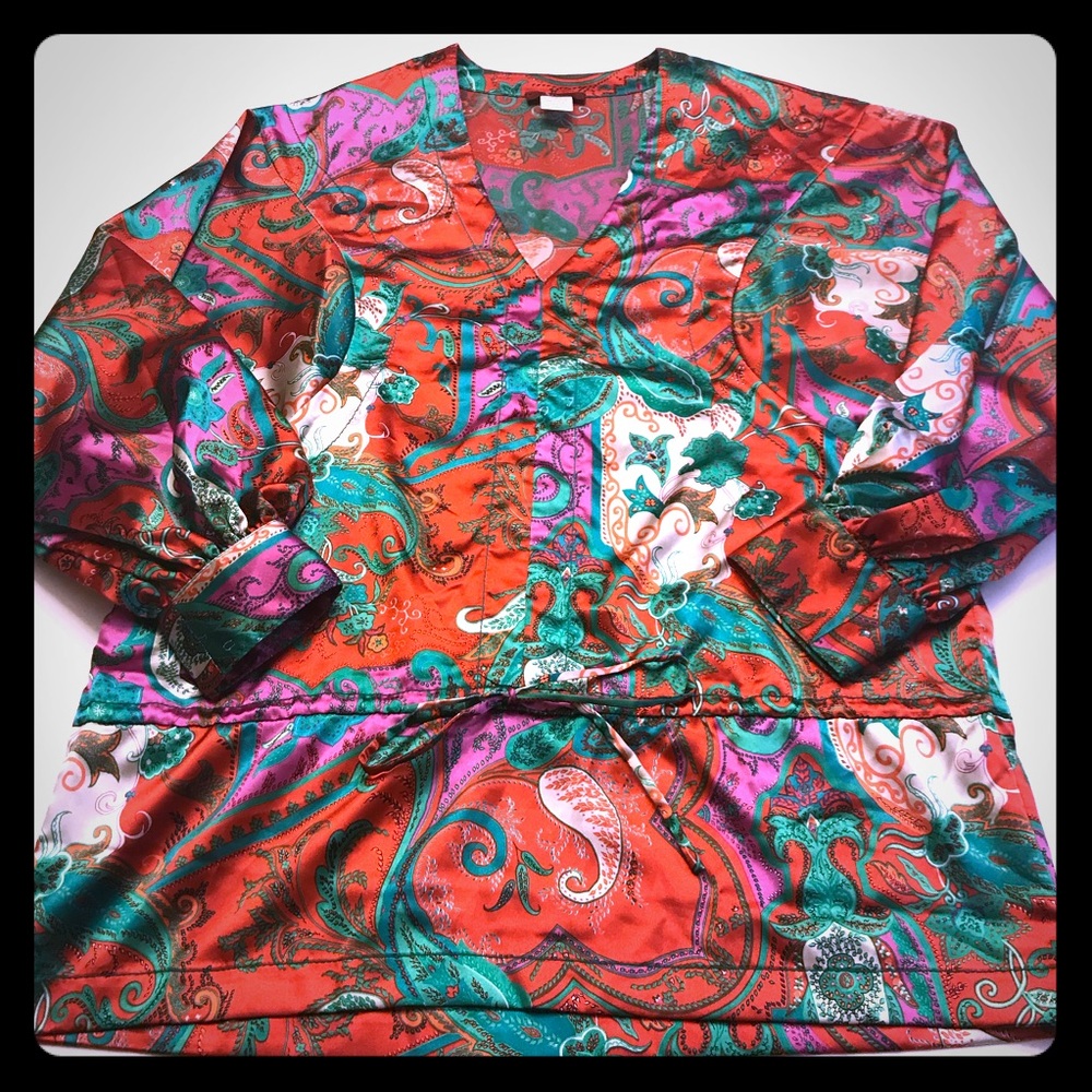 V by Eva tie front tunic size 10